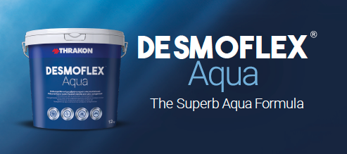 <strong>Thrakon DESMOFLEX®<br><br>Новата серия полиуретанови продукти за хидроизолиране</strong> <strong>Thrakon DESMOFLEX®<br><br>Новата серия полиуретанови продукти за хидроизолиране</strong>